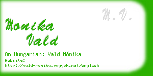 monika vald business card