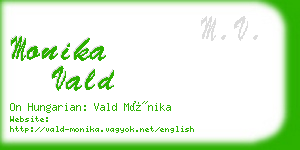 monika vald business card